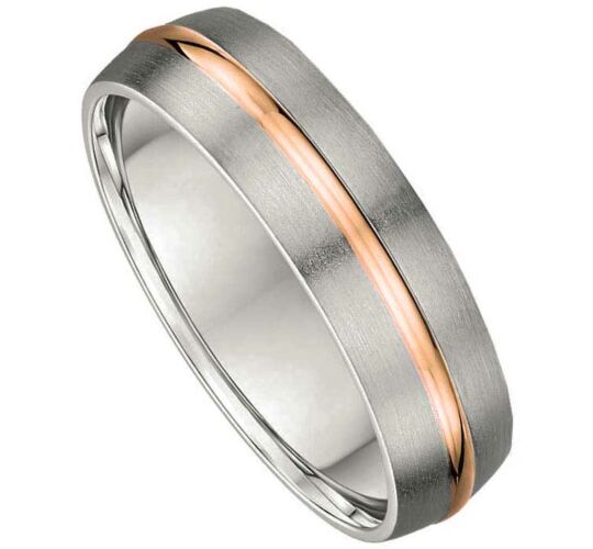6mm Two Tone Gold Wedding Ring | 782A00